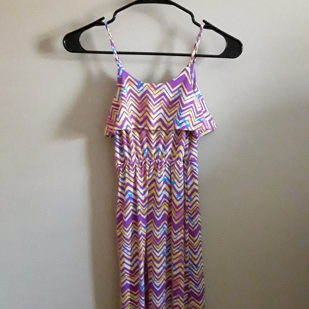 Miss Understood purple and yellow girls dress